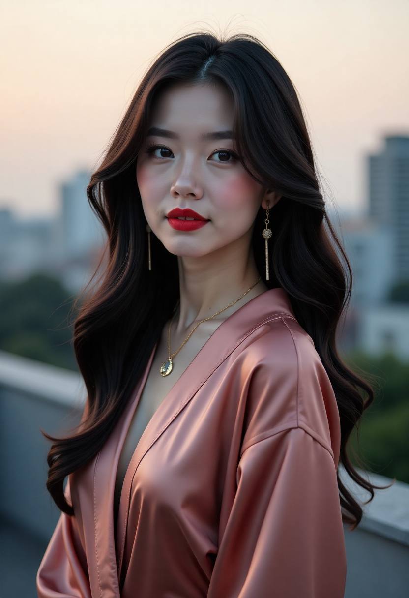 森林咖啡馆窗边的温暖灯光
